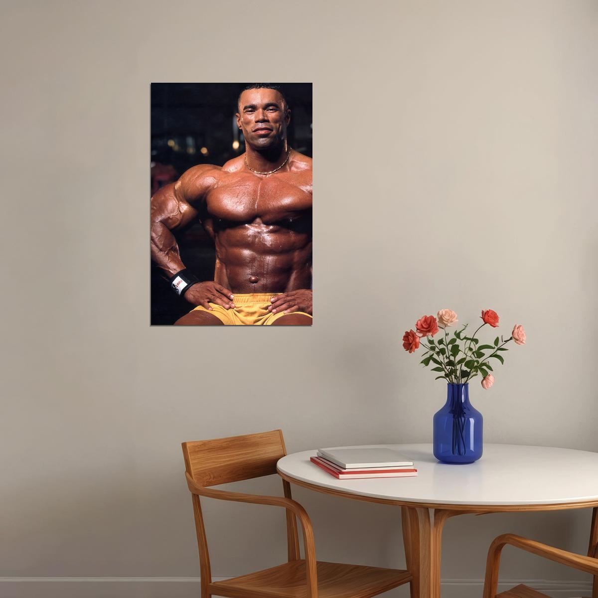 Kevin Levrone Bodybuilder Poster Bodybuilding Workout HD Photo Print Motivational Gym Decor Athletes Icon Wall Art Weightlifting Artwork Gifts for Fitness Lovers - xonomax