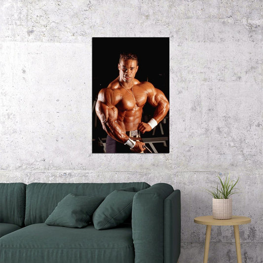 Kevin Levrone Bodybuilder Poster Bodybuilding Workout HD Photo Print Inspirational Gym Decor Athletes Icon Wall Art Weightlifting Artwork Gifts for Fitness Lovers - xonomax