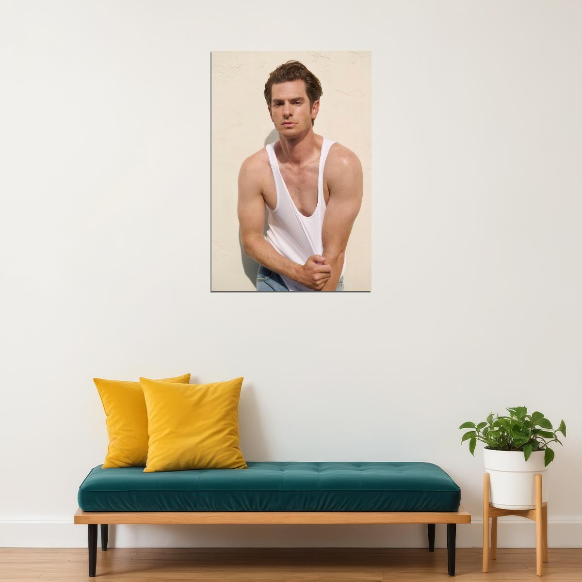 Andrew Garfield Photo Print Hollywood Celebrity Poster Handsome Man Wall Art Stylish Male Model Aesthetic Wall Decor for Bedroom Living Room - xonomax