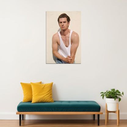 Andrew Garfield Photo Print Hollywood Celebrity Poster Handsome Man Wall Art Stylish Male Model Aesthetic Wall Decor for Bedroom Living Room - xonomax
