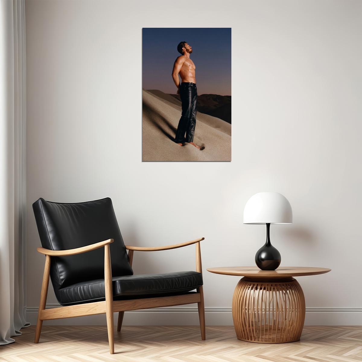 Andrew Garfield Poster Shirtless Celebrity Photo Print Hollywood Handsome Man Wall Art Muscular Male Aesthetic Wall Decor for Bedroom Living Space - xonomax