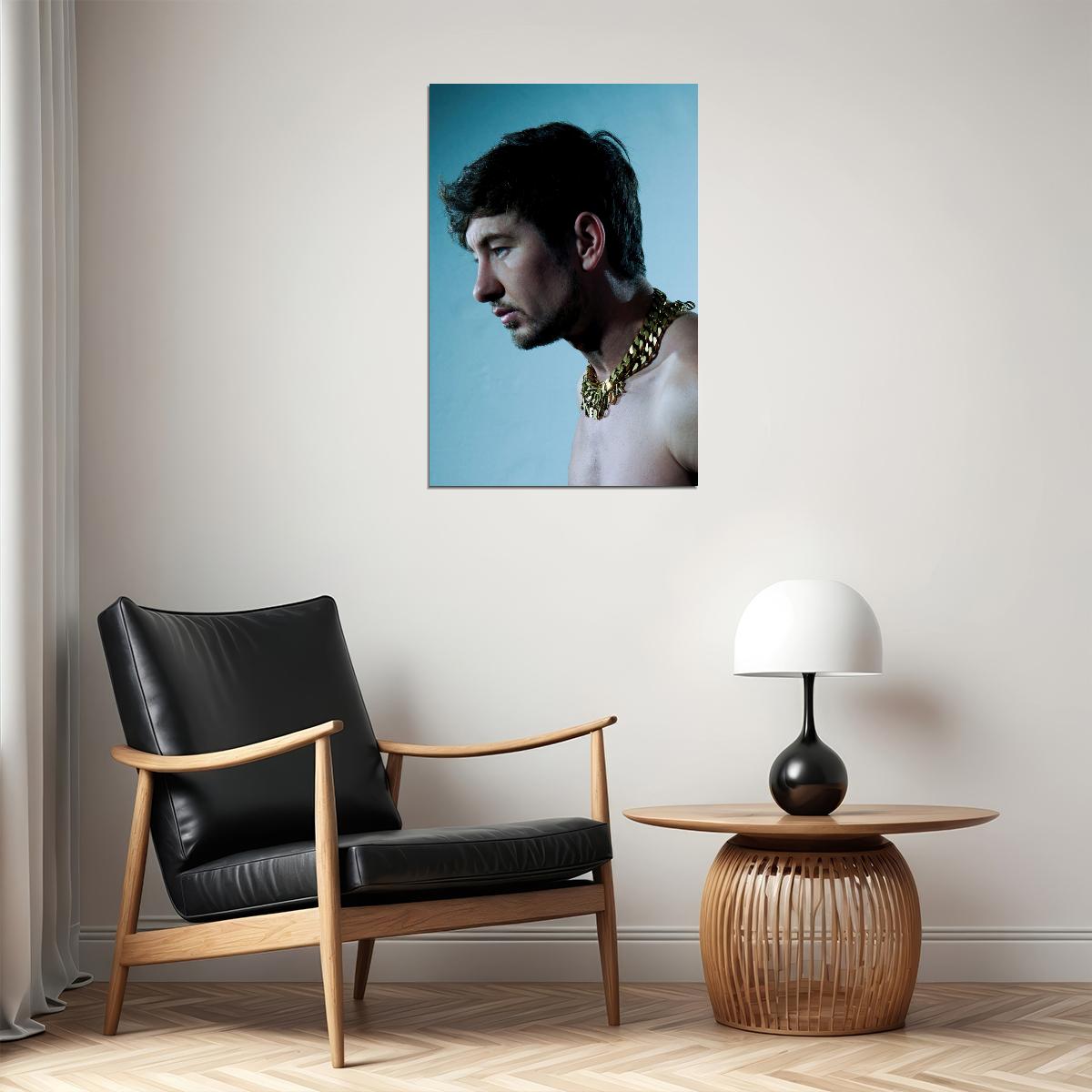 Barry Keoghan Portrait Photo Print Hollywood Celebrity Poster Shirtless Handsome Man Wall Art Stylish Male Model Aesthetic Decor for Bedroom - xonomax