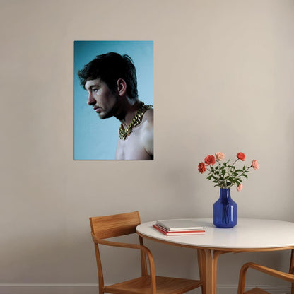 Barry Keoghan Portrait Photo Print Hollywood Celebrity Poster Shirtless Handsome Man Wall Art Stylish Male Model Aesthetic Decor for Bedroom - xonomax