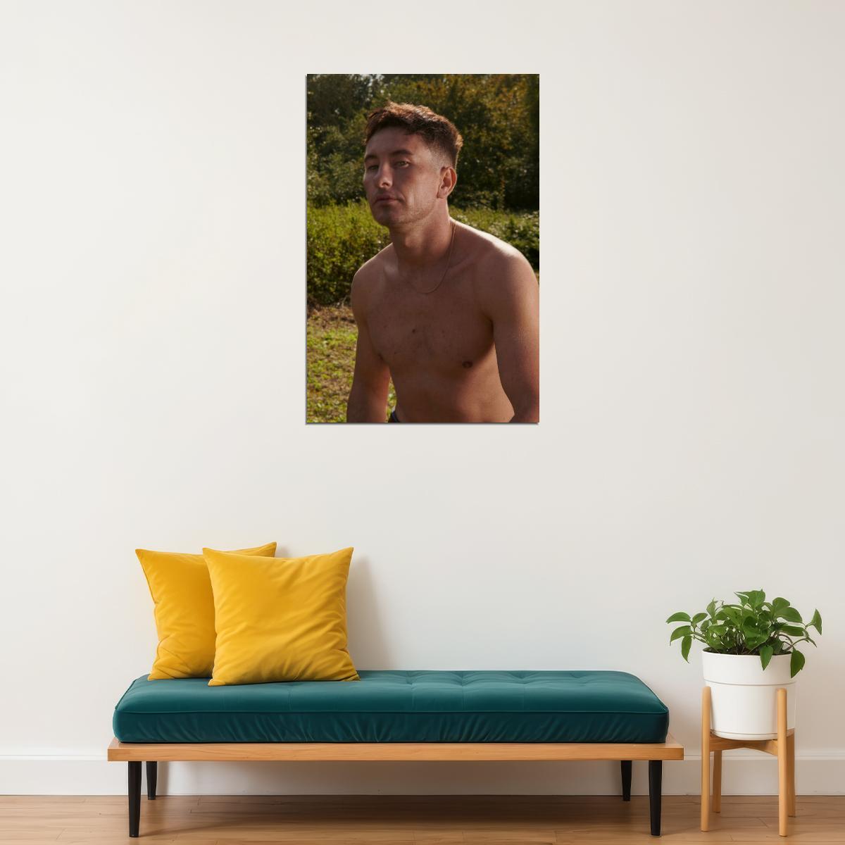 Barry Keoghan Outdoor Photo Print Hollywood Celebrity Poster Handsome Man Wall Art Casual Male Aesthetic Decor for Bedroom Living Room - xonomax