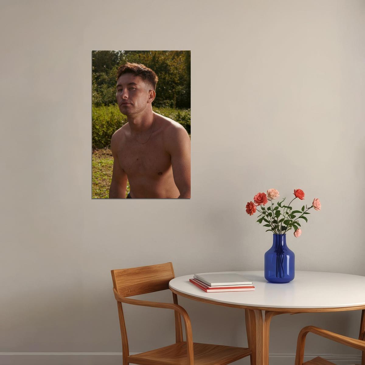 Barry Keoghan Outdoor Photo Print Hollywood Celebrity Poster Handsome Man Wall Art Casual Male Aesthetic Decor for Bedroom Living Room - xonomax