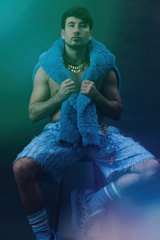 Barry Keoghan Colorful Photo Print Hollywood Celebrity Poster Shirtless Handsome Man Wall Art Stylish Male Model Aesthetic Decor for Bedroom - xonomax