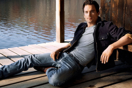 Matt Bomer Casual Photo Print Hollywood Celebrity Poster Handsome Man Wall Art Relaxed Male Model Aesthetic Decor for Bedroom Living Room - xonomax