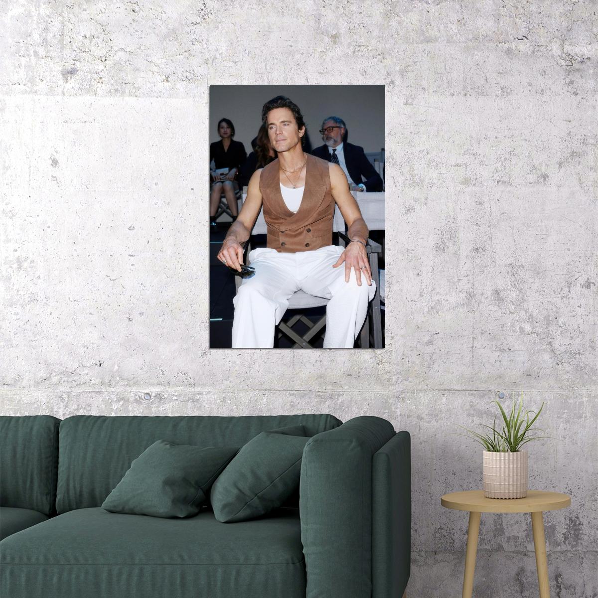 Matt Bomer Fashion Photo Print Celebrity Gay Icon Poster Hollywood Handsome Man Wall Art Stylish Male Model Aesthetic Decor for Bedroom Living Space - xonomax
