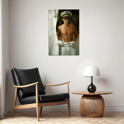 Matt Bomer Sexy Shirtless Photo Print Celebrity Gay Icon Poster Hollywood Handsome Man Wall Art Sailor Fashion Aesthetic Male Model Decor for Bedroom - xonomax
