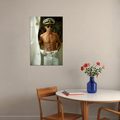 Matt Bomer Sexy Shirtless Photo Print Celebrity Gay Icon Poster Hollywood Handsome Man Wall Art Sailor Fashion Aesthetic Male Model Decor for Bedroom - xonomax