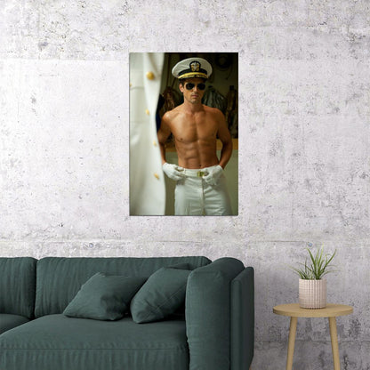 Matt Bomer Sexy Shirtless Photo Print Celebrity Gay Icon Poster Hollywood Handsome Man Wall Art Sailor Fashion Aesthetic Male Model Decor for Bedroom - xonomax