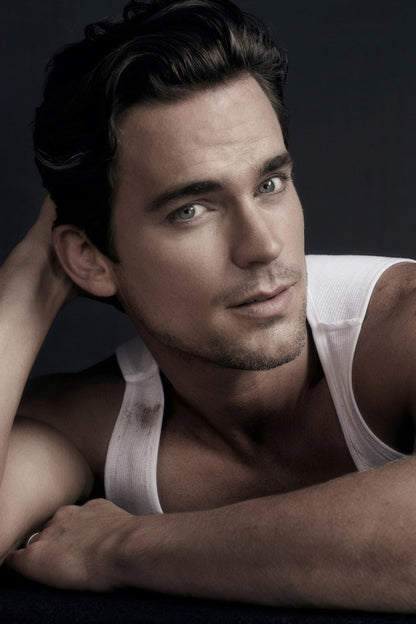 Matt Bomer Portrait Photo Print Celebrity Gay Icon Poster Hollywood Handsome Man Wall Art Stylish Male Model Aesthetic Decor for Bedroom Living Space - xonomax