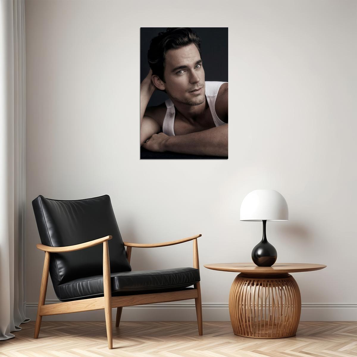 Matt Bomer Portrait Photo Print Celebrity Gay Icon Poster Hollywood Handsome Man Wall Art Stylish Male Model Aesthetic Decor for Bedroom Living Space - xonomax
