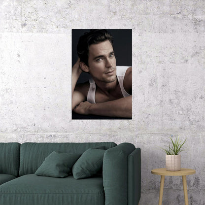 Matt Bomer Portrait Photo Print Celebrity Gay Icon Poster Hollywood Handsome Man Wall Art Stylish Male Model Aesthetic Decor for Bedroom Living Space - xonomax