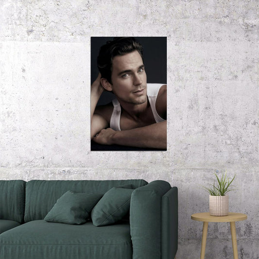 Matt Bomer Portrait Photo Print Celebrity Gay Icon Poster Hollywood Handsome Man Wall Art Stylish Male Model Aesthetic Decor for Bedroom Living Space - xonomax