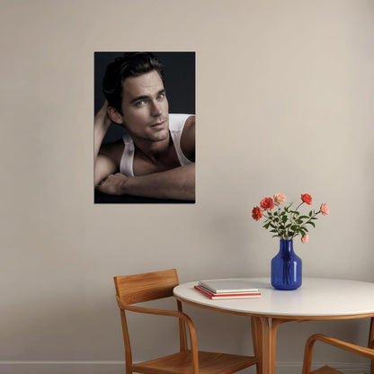 Matt Bomer Portrait Photo Print Celebrity Gay Icon Poster Hollywood Handsome Man Wall Art Stylish Male Model Aesthetic Decor for Bedroom Living Space - xonomax
