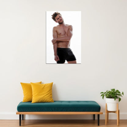Jamie Dornan Sexy Shirtless Photo Print Hollywood Celebrity Poster Handsome Man Wall Art Stylish Male Model Aesthetic Decor for Bedroom Living Space - xonomax