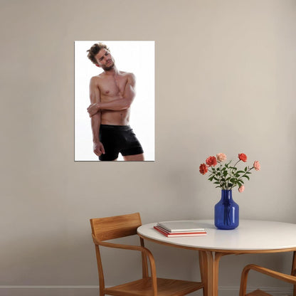 Jamie Dornan Sexy Shirtless Photo Print Hollywood Celebrity Poster Handsome Man Wall Art Stylish Male Model Aesthetic Decor for Bedroom Living Space - xonomax