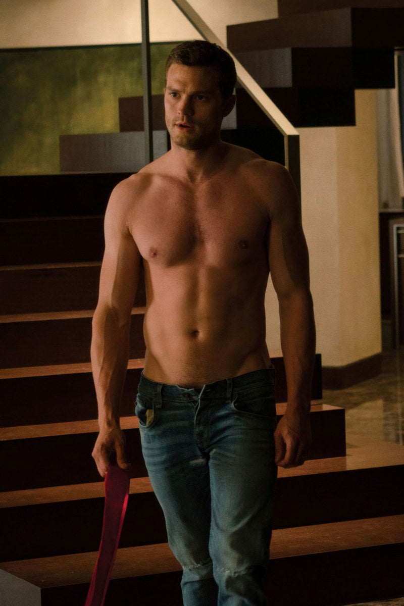 Jamie Dornan Sexy Shirtless Photo Print Hollywood Celebrity Poster Handsome Man Wall Art Movie Scene Male Aesthetic Decor for Bedroom Living Room - xonomax