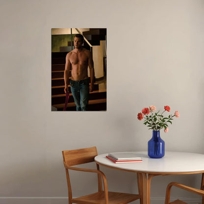 Jamie Dornan Sexy Shirtless Photo Print Hollywood Celebrity Poster Handsome Man Wall Art Movie Scene Male Aesthetic Decor for Bedroom Living Room - xonomax