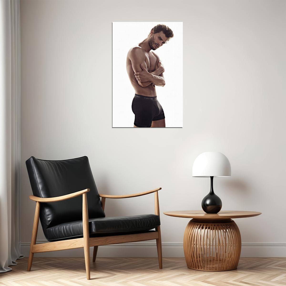 Jamie Dornan Sexy Shirtless Photo Print Hollywood Celebrity Poster Handsome Man Wall Art Stylish Male Model Aesthetic Decor for Bedroom Living Space - xonomax