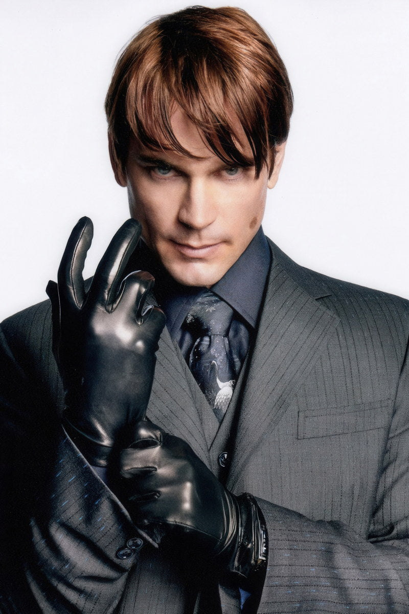 Matt Bomer Office Photo Print Hollywood Celebrity Poster Handsome Man Wall Art Stylish Male Actor Suit Aesthetic Decor for Bedroom Office - xonomax