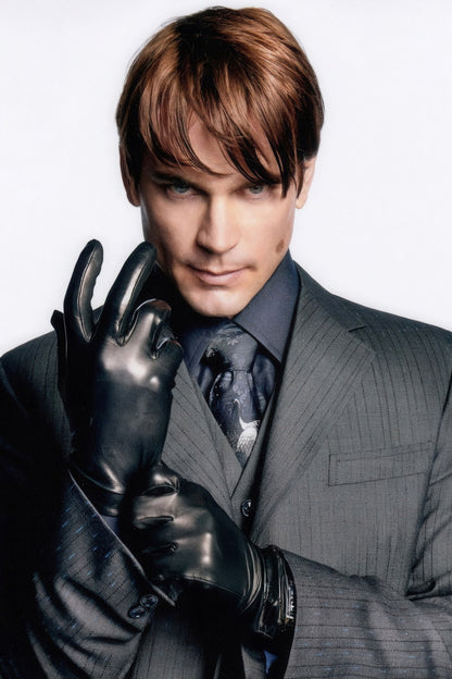 Matt Bomer Office Photo Print Hollywood Celebrity Poster Handsome Man Wall Art Stylish Male Actor Suit Aesthetic Decor for Bedroom Office - xonomax