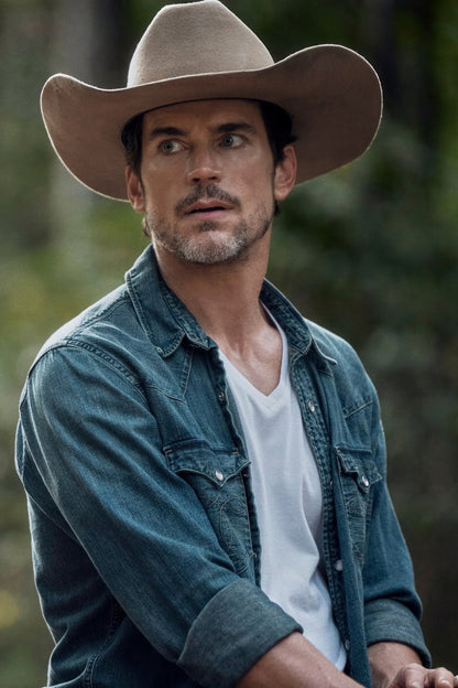 Matt Bomer Western Photo Print Hollywood Celebrity Poster Handsome Man Wall Art Cowboy Aesthetic Male Model Decor for Bedroom Living Room - xonomax