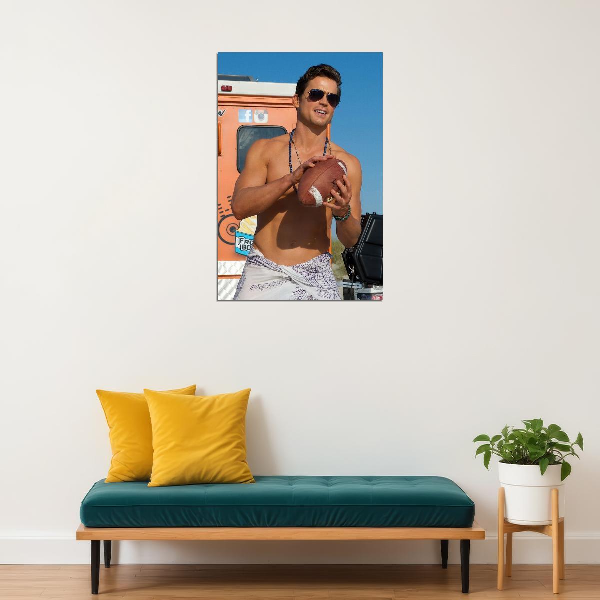 Matt Bomer Sexy Shirtless Photo Print Celebrity Gay Icon Poster Hollywood Handsome Man Wall Art Casual Male Aesthetic Decor for Bedroom Living Space - xonomax