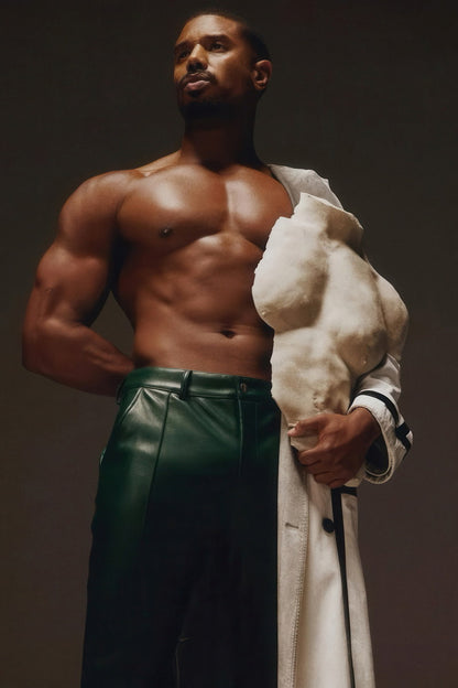 Michael B. Jordan Sexy Photo Print Hollywood Celebrity Poster Shirtless Handsome Man Wall Art Hot Muscular Male Model Aesthetic Decor for Bedroom Living Room - xonomax