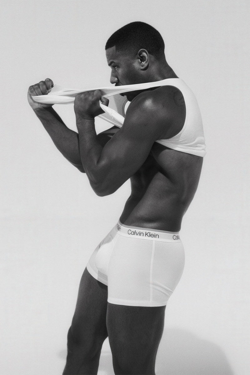 Michael B. Jordan Sexy Black and White Photo Print Hollywood Celebrity Poster Shirtless Handsome Man Wall Art Hot Male Model Aesthetic Decor for Bedroom Living Space - xonomax