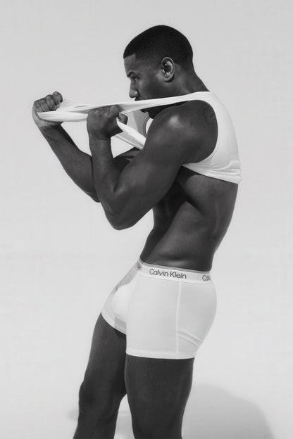 Michael B. Jordan Sexy Black and White Photo Print Hollywood Celebrity Poster Shirtless Handsome Man Wall Art Hot Male Model Aesthetic Decor for Bedroom Living Space - xonomax