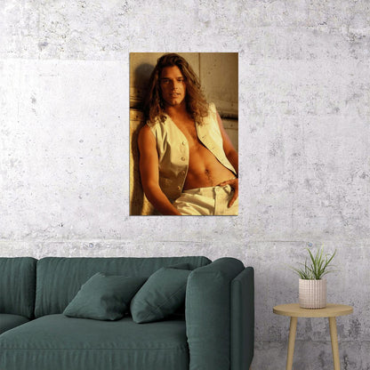 Ricky Martin Classic 90s Photo Print Hollywood Celebrity Poster Shirtless Handsome Man Wall Art Hot Male Model Aesthetic Decor for Bedroom Living Room