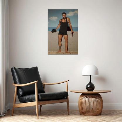 Ricky Martin Sexy Photo Print Hollywood Celebrity Poster Handsome Man Wall Art Hot Athletic Male Aesthetic Decor for Bedroom Living Space