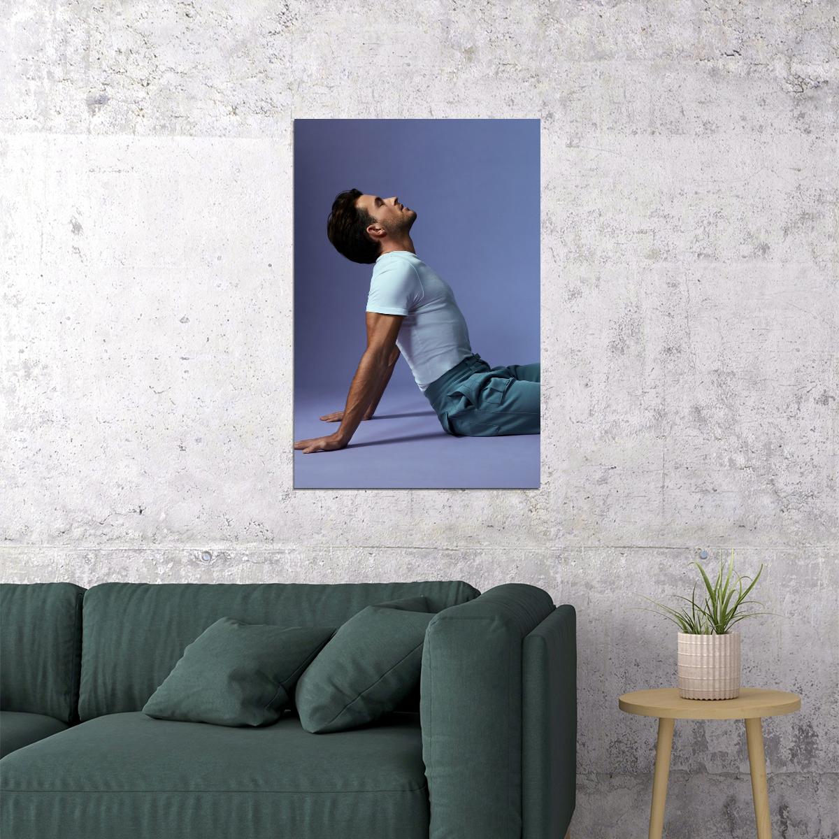 Jonathan Bailey Artistic Photo Print Hollywood Celebrity Poster Handsome Man Wall Art Hot Male Model Aesthetic Decor for Bedroom Living Space