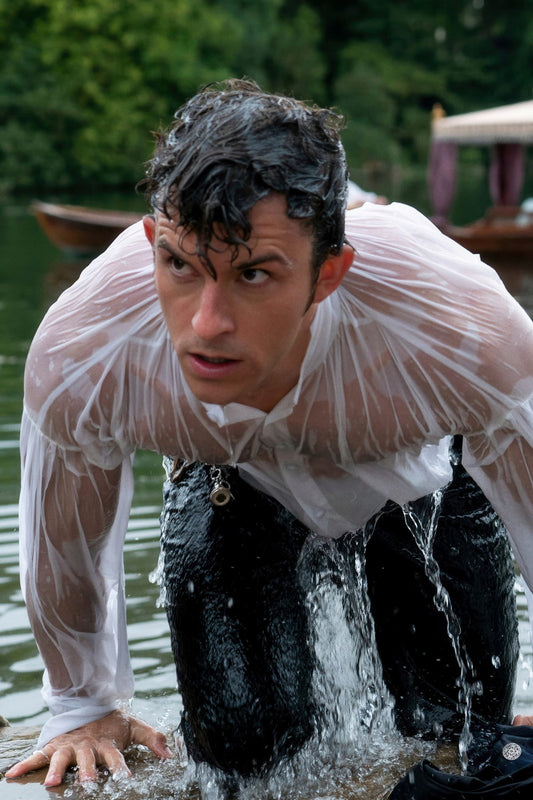 Jonathan Bailey Wet Shirt Photo Print Gay Icon Hollywood Celebrity Poster Handsome Man Wall Art Hot Male Aesthetic Decor for Bedroom Living Room