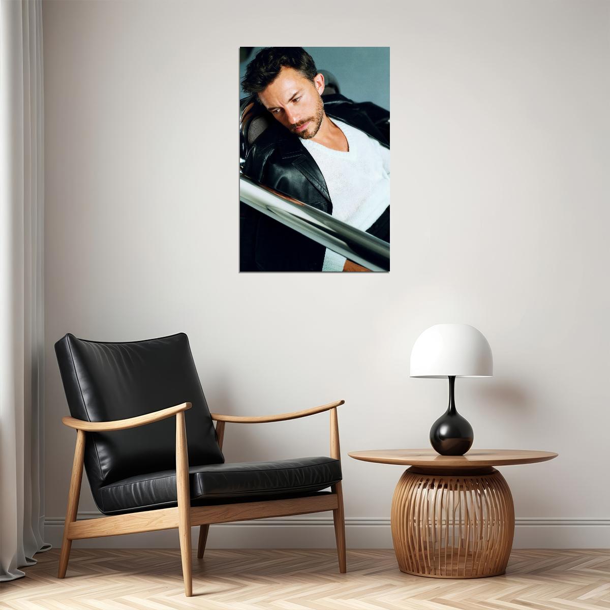Jonathan Bailey Moody Photo Print Gay Icon Hollywood Celebrity Poster Handsome Man Wall Art Hot Male Model Aesthetic Decor for Bedroom Office - xonomax