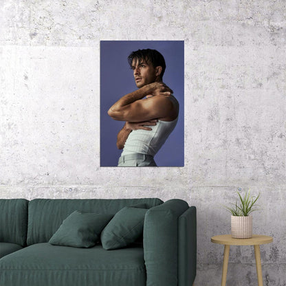 Jonathan Bailey Artistic Photo Print Hollywood Celebrity Poster Handsome Man Wall Art Hot Male Aesthetic Decor for Bedroom Living Room