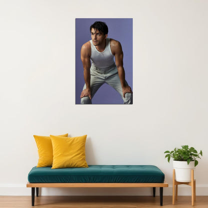 Jonathan Bailey Sexy Wet Shirt Photo Print Gay Icon Hollywood Celebrity Poster Handsome Man Wall Art Hot Male Model Aesthetic Decor for Bedroom Living Space