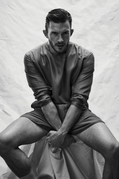 Jonathan Bailey Black and White Photo Print Hollywood Celebrity Poster Handsome Man Wall Art Hot Male Aesthetic Decor for Bedroom Office