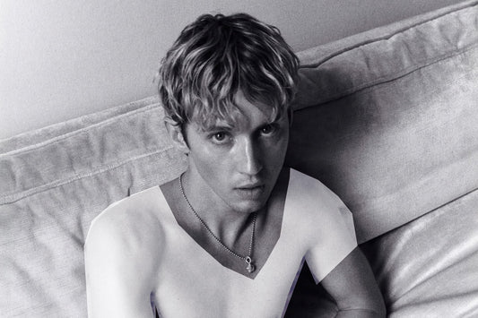 Troye Sivan Black and White Photo Print Gay Icon Hollywood Celebrity Poster Handsome Man Wall Art Stylish Male Aesthetic Decor for Bedroom Living Space