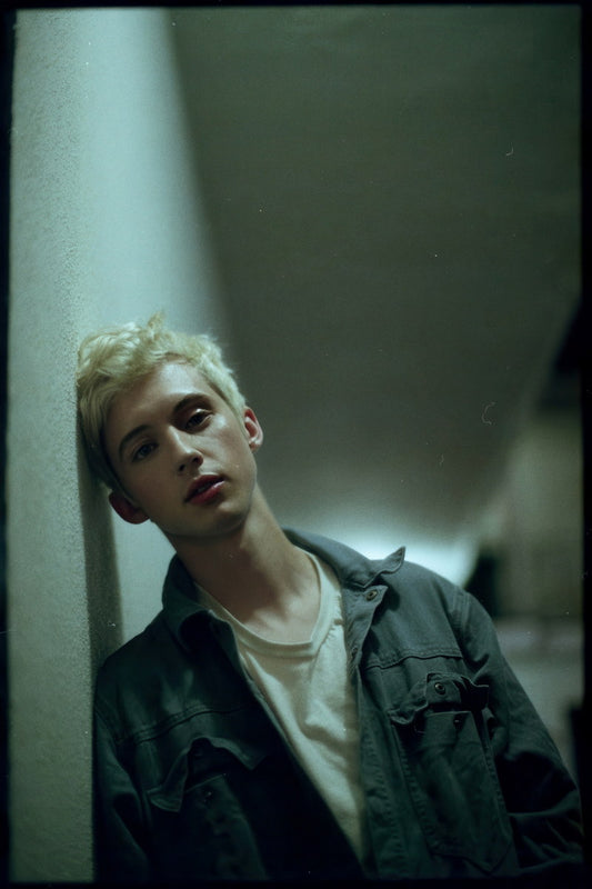 Troye Sivan Moody Photo Print Hollywood Celebrity Poster Handsome Man Wall Art Hot Male Model Aesthetic Decor for Bedroom Living Space