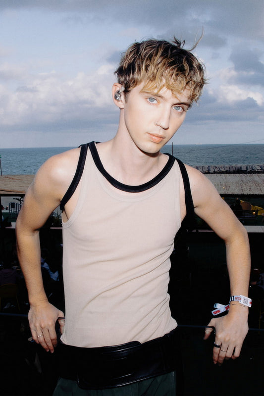 Troye Sivan Stylish Photo Print Hollywood Celebrity Poster Handsome Man Wall Art Hot Male Model Aesthetic Decor for Bedroom Living Room