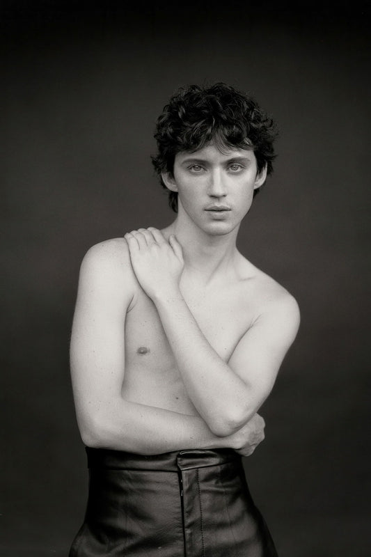 Troye Sivan Vintage Black and White Photo Print Hollywood Celebrity Poster Handsome Man Wall Art Hot Male Aesthetic Decor for Bedroom Living Space
