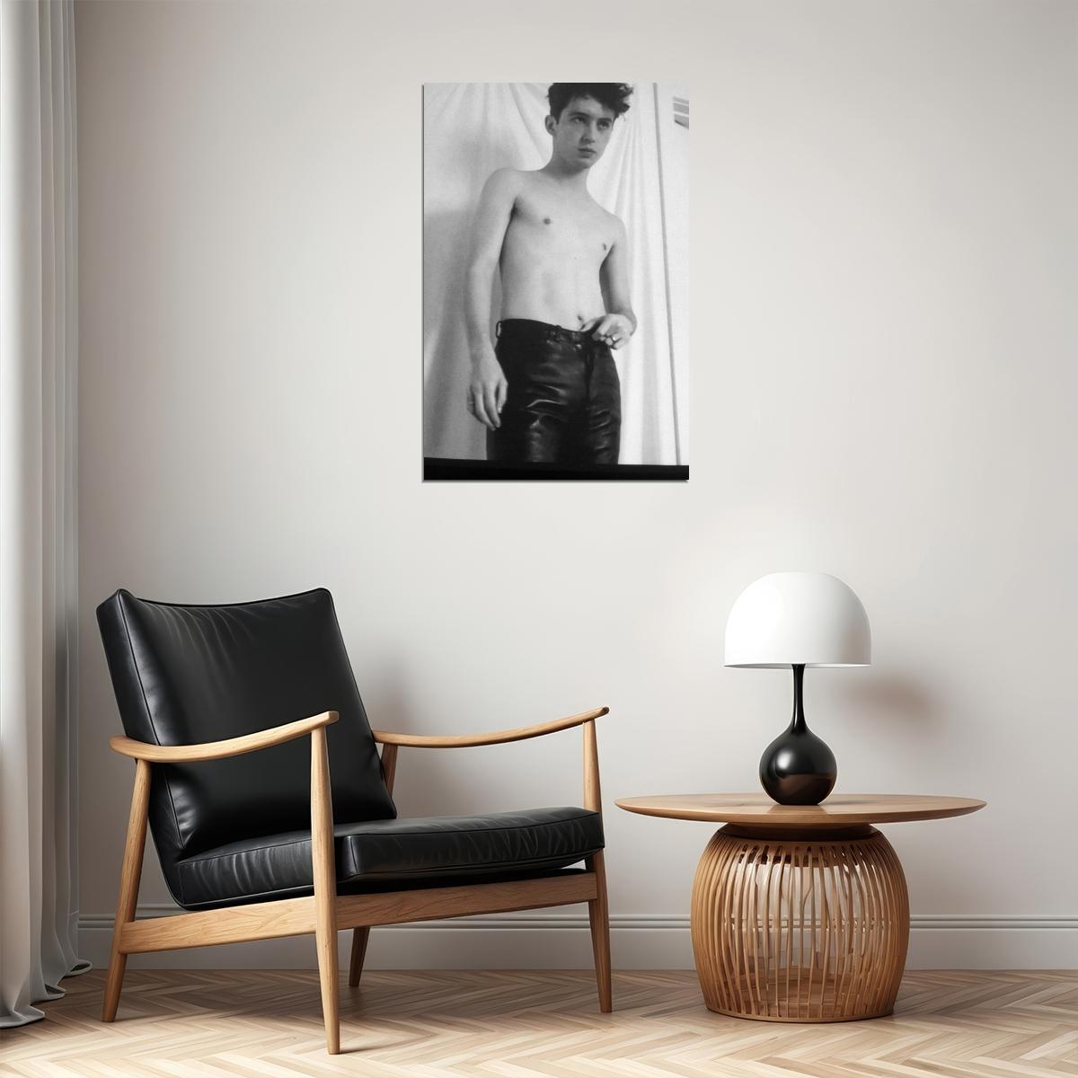 Troye Sivan Artistic Black and White Photo Print Gay Icon Hollywood Celebrity Poster Shirtless Handsome Man Wall Art Hot Male Aesthetic Decor for Bedroom Living Room