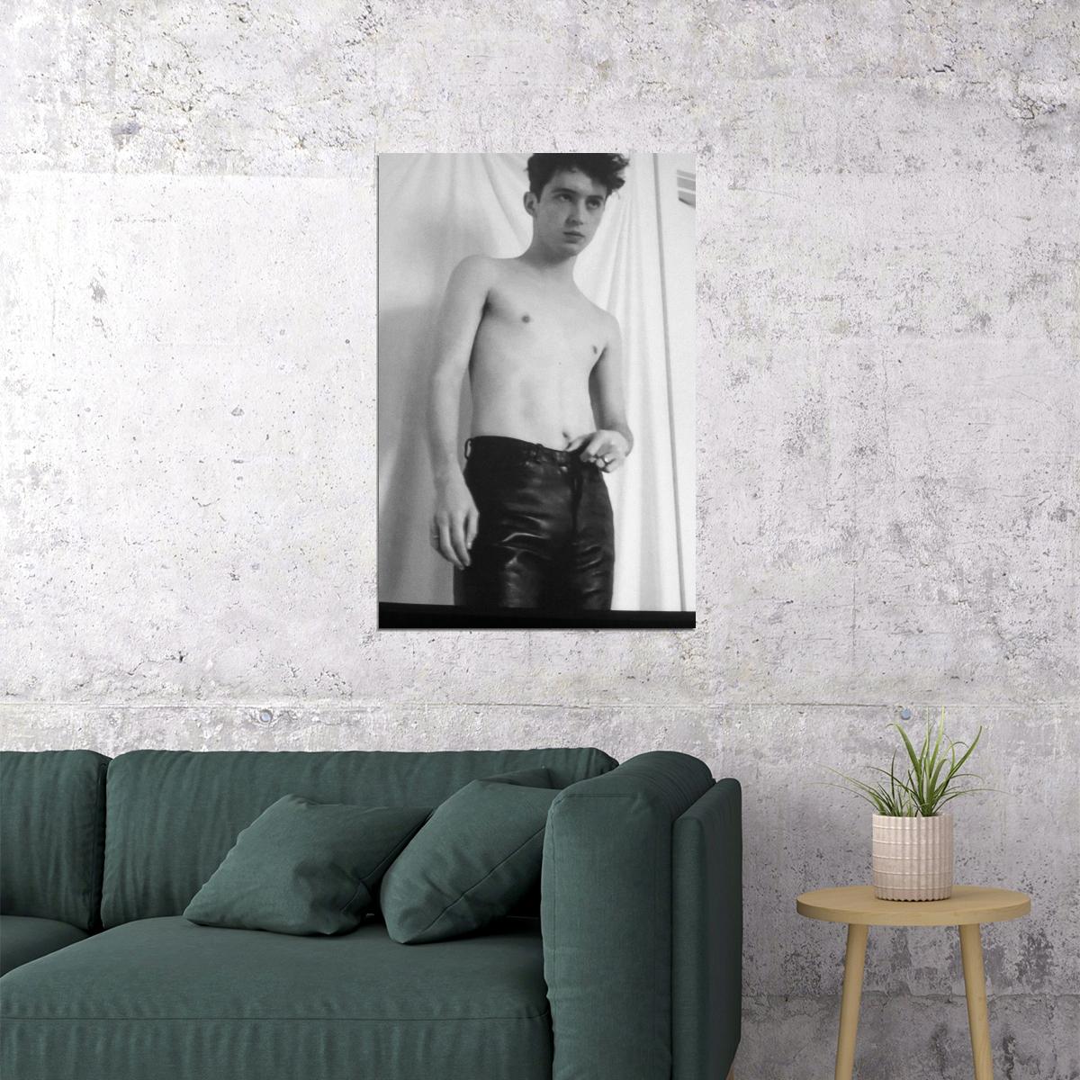 Troye Sivan Artistic Black and White Photo Print Gay Icon Hollywood Celebrity Poster Shirtless Handsome Man Wall Art Hot Male Aesthetic Decor for Bedroom Living Room