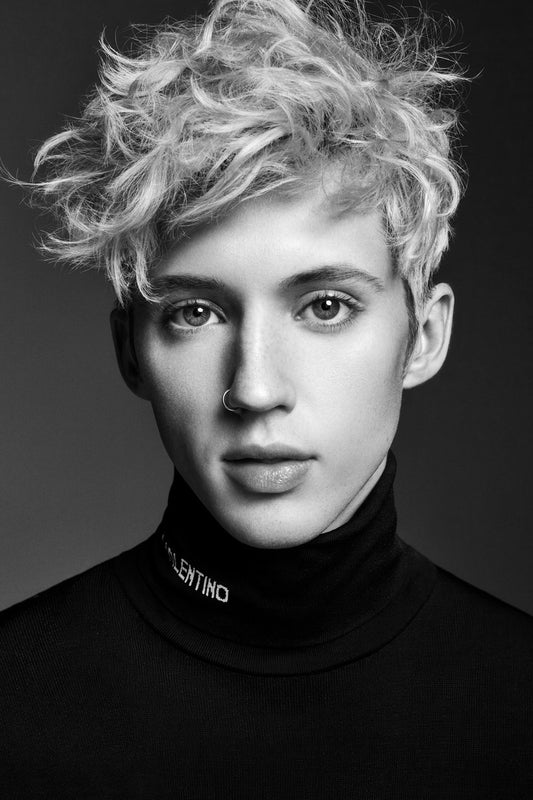 Troye Sivan Portrait Photo Print Hollywood Celebrity Poster Handsome Man Wall Art Stylish Male Model Aesthetic Decor for Bedroom Office