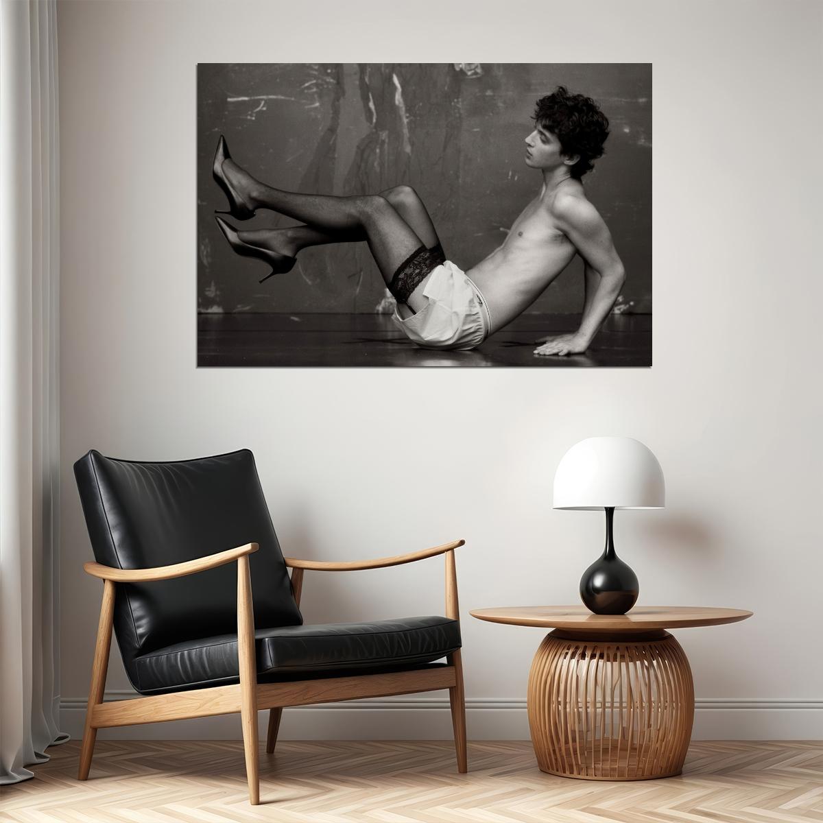 Troye Sivan Fashion Editorial Photo Print Gay Icon Hollywood Celebrity Poster Shirtless Handsome Man Wall Art Hot Male Aesthetic Decor for Bedroom Living Space