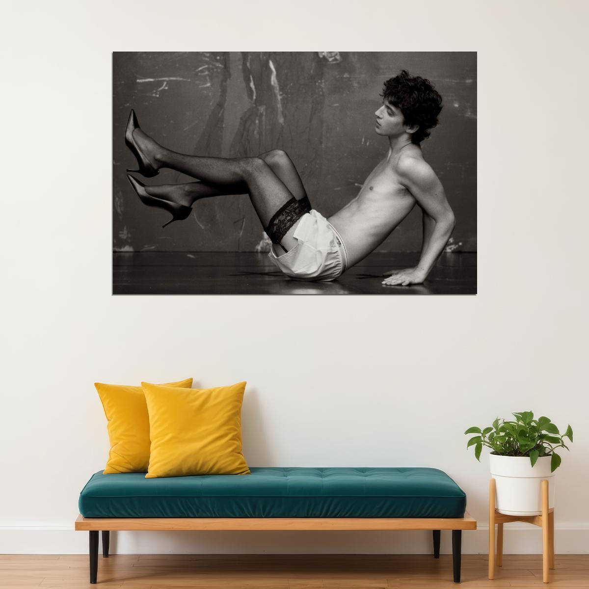 Troye Sivan Fashion Editorial Photo Print Gay Icon Hollywood Celebrity Poster Shirtless Handsome Man Wall Art Hot Male Aesthetic Decor for Bedroom Living Space