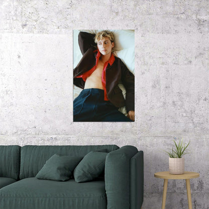 Troye Sivan Stylish Photo Print Gay Icon Hollywood Celebrity Poster Handsome Man Wall Art Hot Male Model Aesthetic Decor for Bedroom Living Space